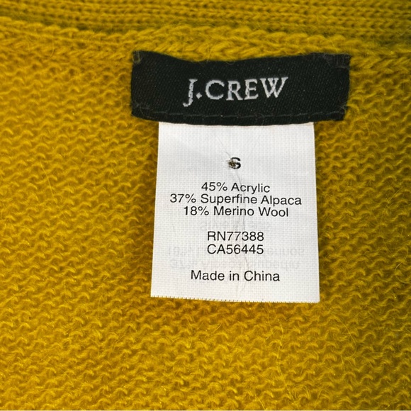 J. Crew Alpaca/Wool Mustard Knit Sweater - Picture 5 of 7